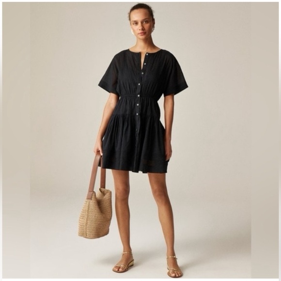J. Crew Dresses & Skirts - J Crew Dress M Pintuck Black
